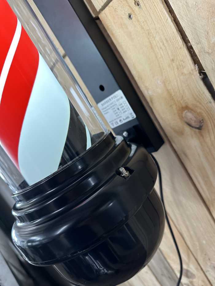 POSTE POLO BARBERIA CON ESFERA ILUMINADA - QrBox.es