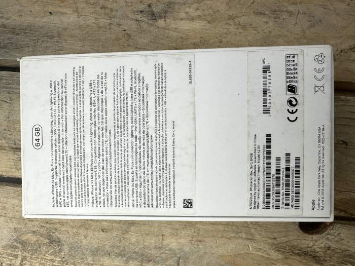 CAJA IPHONE XS MAX 64GB GOLD