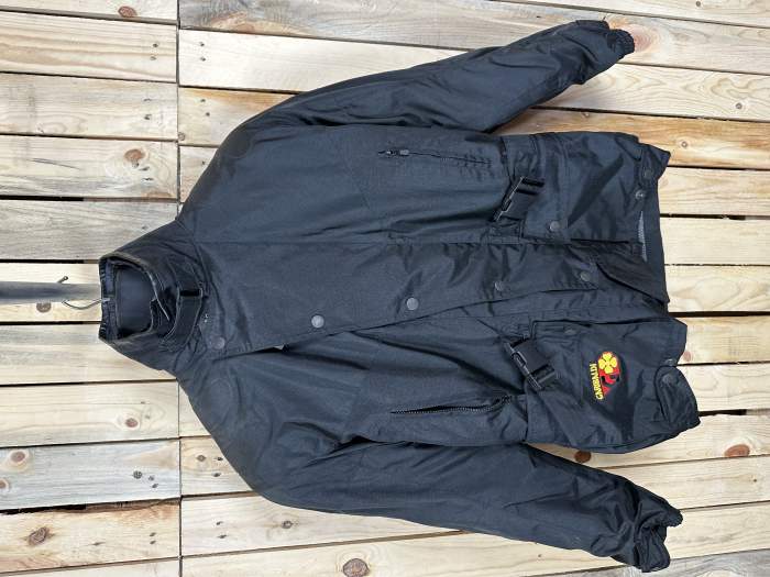 CHAQUETA T-S DE MOTO GARIBALDI NEGRA 1