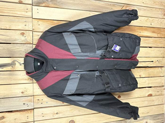 CHAQUETA T-M MOTO GARIBALDI NEGRO/ROJO