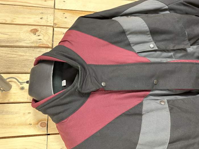 CHAQUETA T-M MOTO GARIBALDI NEGRO/ROJO