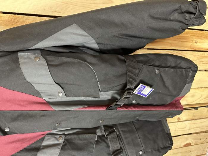 CHAQUETA T-M MOTO GARIBALDI NEGRO/ROJO