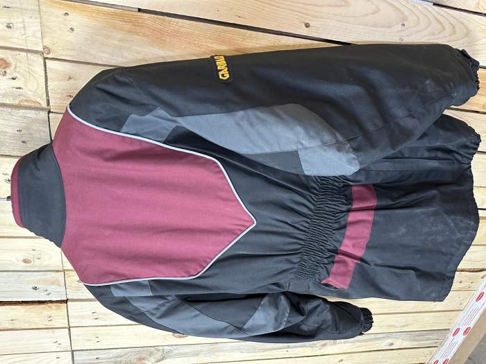 CHAQUETA T-M MOTO GARIBALDI NEGRO/ROJO