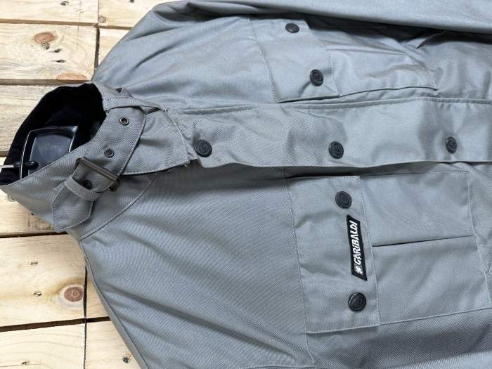 CHAQUETA T-M MOTO GARIBALDI GRIS TERM IMPERMEABLE