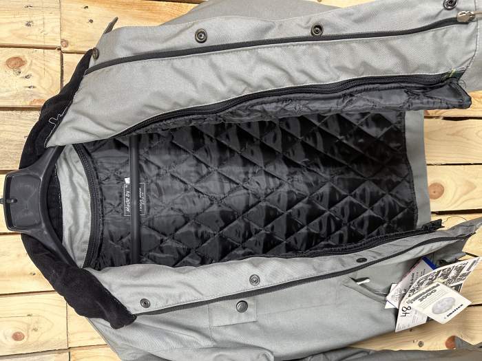 CHAQUETA T-M MOTO GARIBALDI GRIS TERM IMPERMEABLE