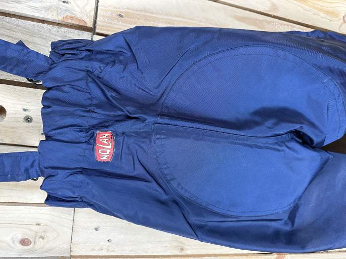 PANTALON T-M CHUBASQUERO CON TIRANTES AZUL