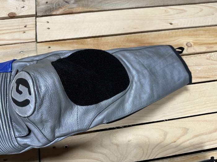 PANTALON T-S DE MOTO GARIBALDI BLANCO/AZUL