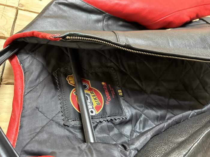 CHAQUETA T-M MOTO GARIBALDI HONDA NEGRO 48