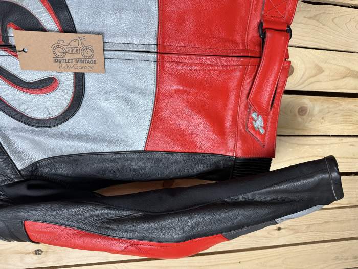 CHAQUETA T-M DE MOTO GARIBALDI ROJO 48