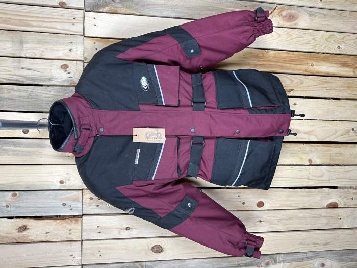 CHAQUETA T-S DE MOTO GARIBALDI GRANATE