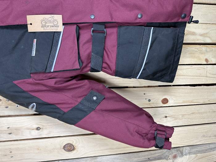 CHAQUETA T-S DE MOTO GARIBALDI GRANATE