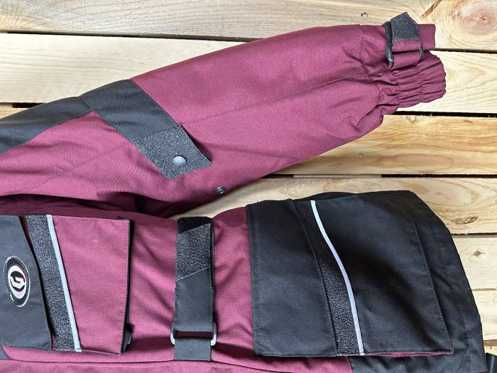 CHAQUETA T-S DE MOTO GARIBALDI GRANATE