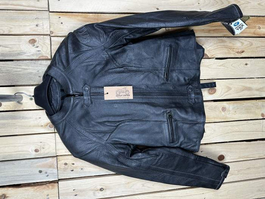 CHAQUETA T-XL DE CUERO MUJER NEGRO GREX