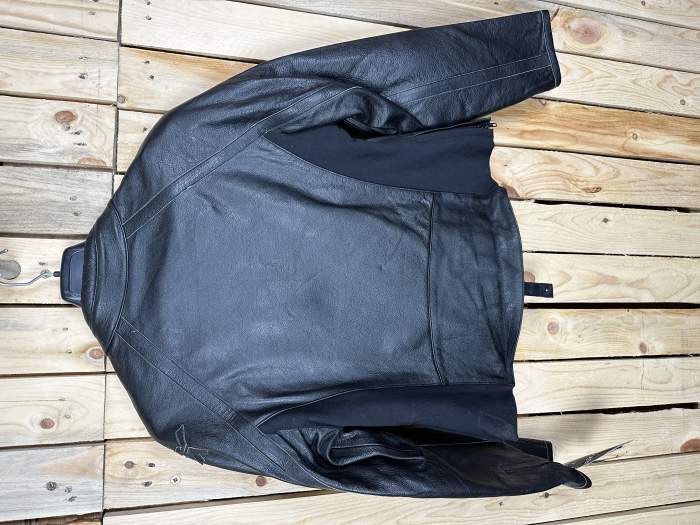 CHAQUETA T-XL DE CUERO MUJER NEGRO GREX