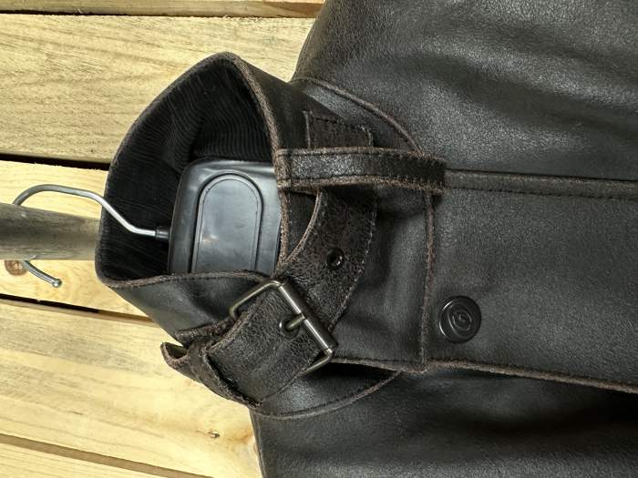 CHAQUETA T-S DE CUERO GASTADO GARIBALDI 1