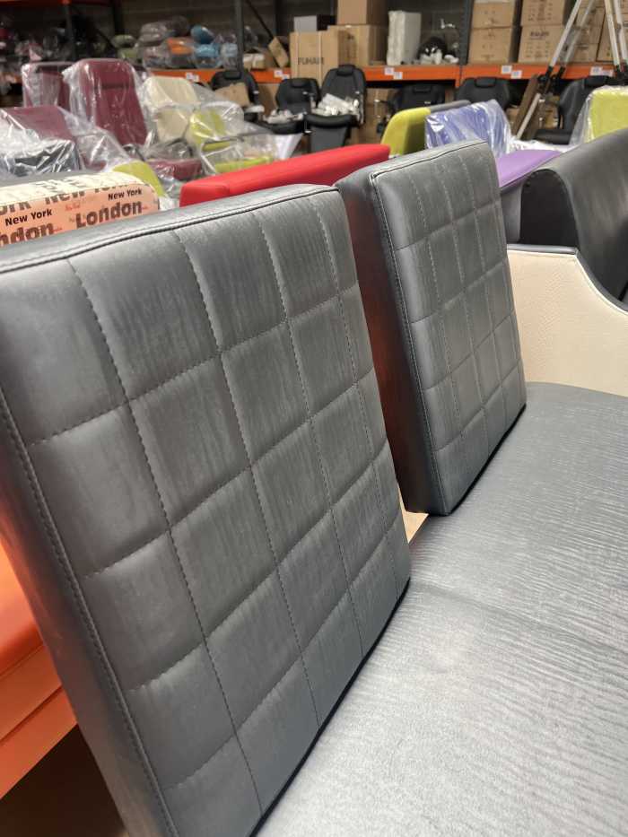 SOFA DE ESPERA MODELO DUETO NEGRO AGUAS