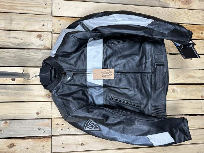 CHAQUETA T-M DE MOTO GARIBALDI NEGRA 1