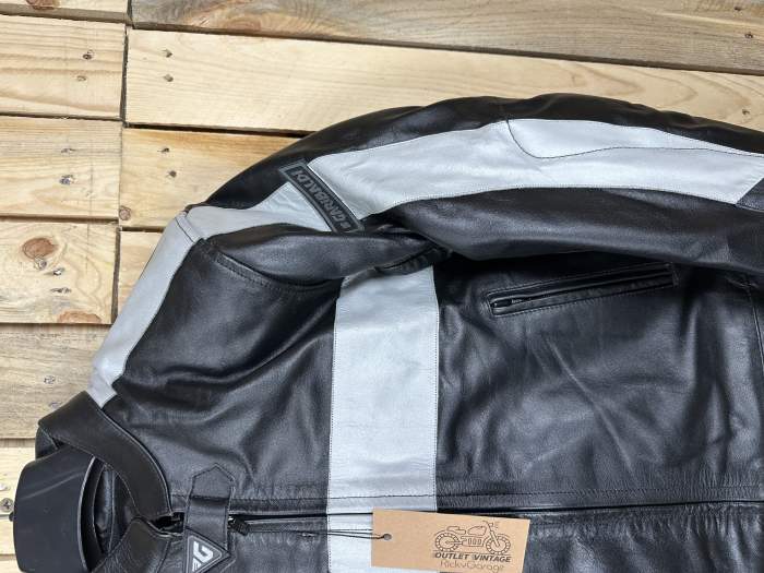 CHAQUETA T-M DE MOTO GARIBALDI NEGRA 1