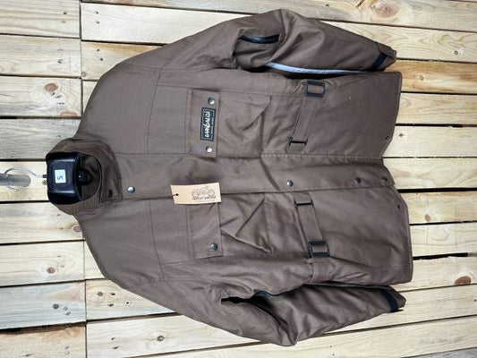 CHAQUETA T-S DE MOTO GARIBALDI MARRON