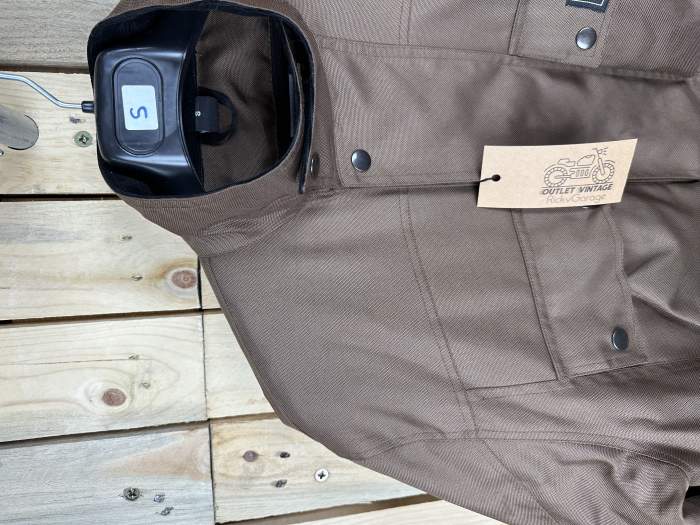 CHAQUETA T-S DE MOTO GARIBALDI MARRON