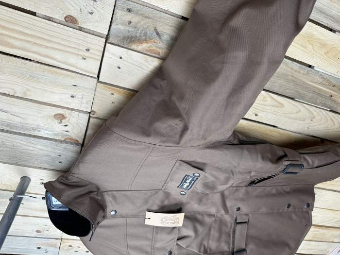 CHAQUETA T-S DE MOTO GARIBALDI MARRON