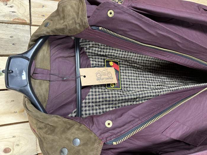 CHAQUETA T-L DE MOTO GARIBALDI TERMICO BURDEOS