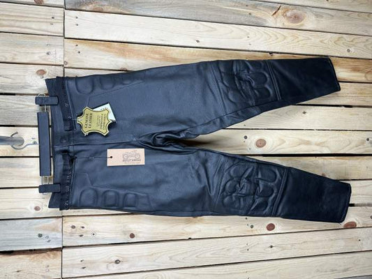 PANTALON T-S DE CUERO PARA MOTO GARIBALDI