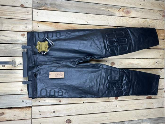 PANTALON T-XL DE CUERO PARA MOTO GARIBALDI 3