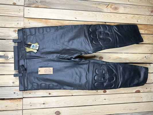 PANTALON T-L DE CUERO PARA MOTO GARIBALDI