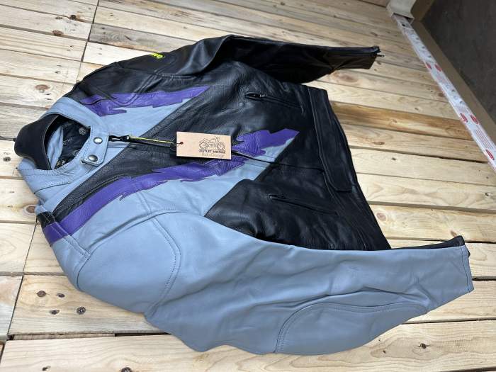 CHAQUETA T-L MOTO GARIBALDI MORADO