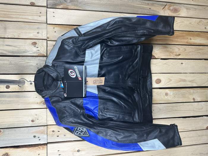 CHAQUETA T-M DE MOTO GARIBALDI NEGRA 2