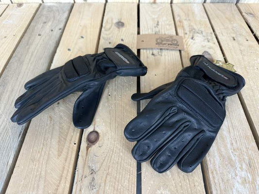 GUANTES T-M DE MOTO GARIBALDI NEGROS