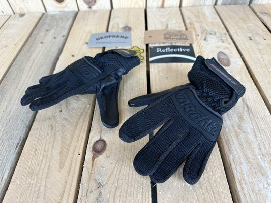 GUANTES T-XS DE MOTO GARIBALDI NEGROS
