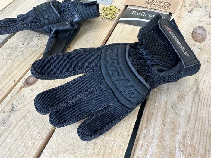GUANTES T-XS DE MOTO GARIBALDI NEGROS