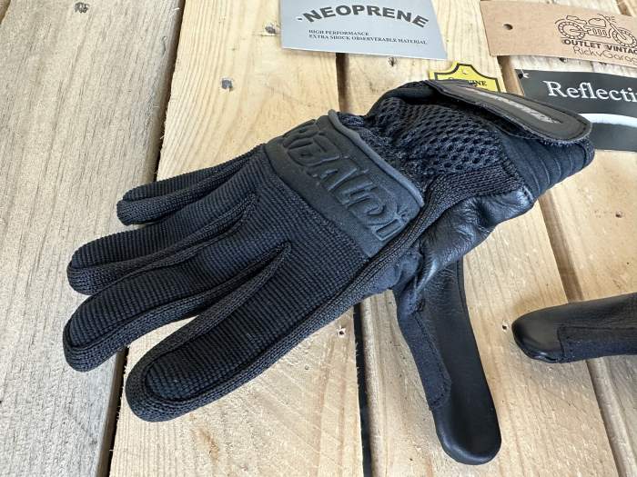 GUANTES T-XS DE MOTO GARIBALDI NEGROS