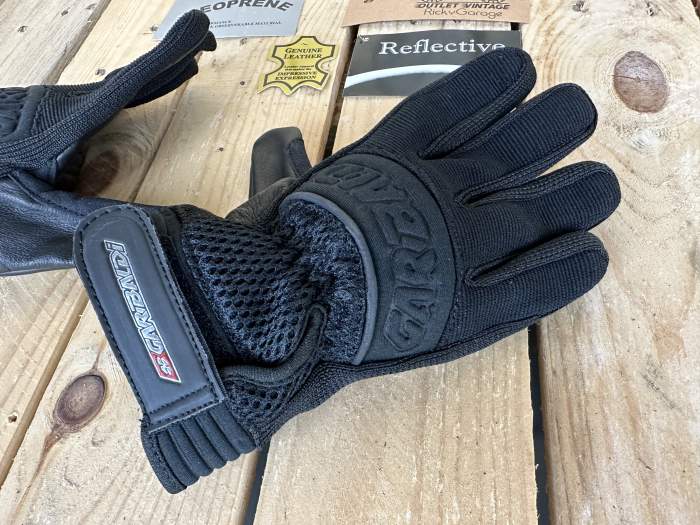 GUANTES T-XS DE MOTO GARIBALDI NEGROS