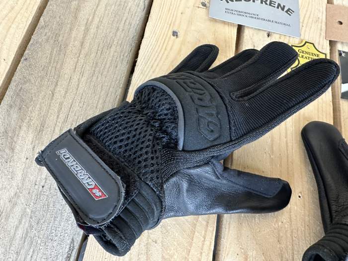 GUANTES T-XS DE MOTO GARIBALDI NEGROS