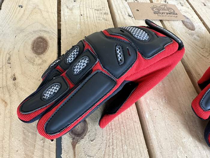 GUANTES T-S DE MOTO GARIBALDI ROJOS