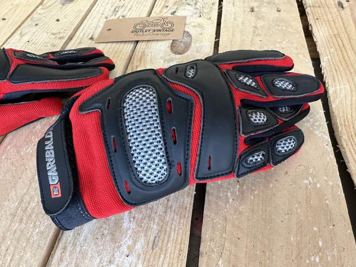 GUANTES T-S DE MOTO GARIBALDI ROJOS