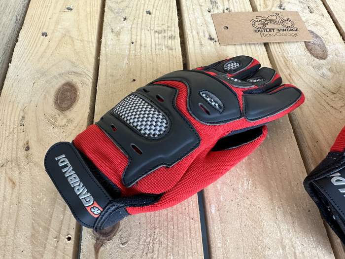 GUANTES T-S DE MOTO GARIBALDI ROJOS