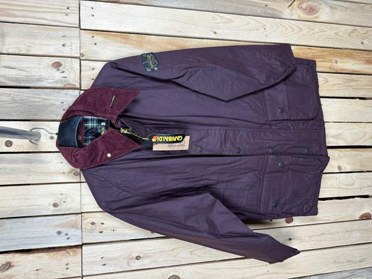 CHAQUETA T-M DE MOTO GARIBALDI GRANATE