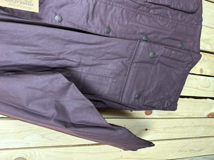 CHAQUETA T-M DE MOTO GARIBALDI GRANATE