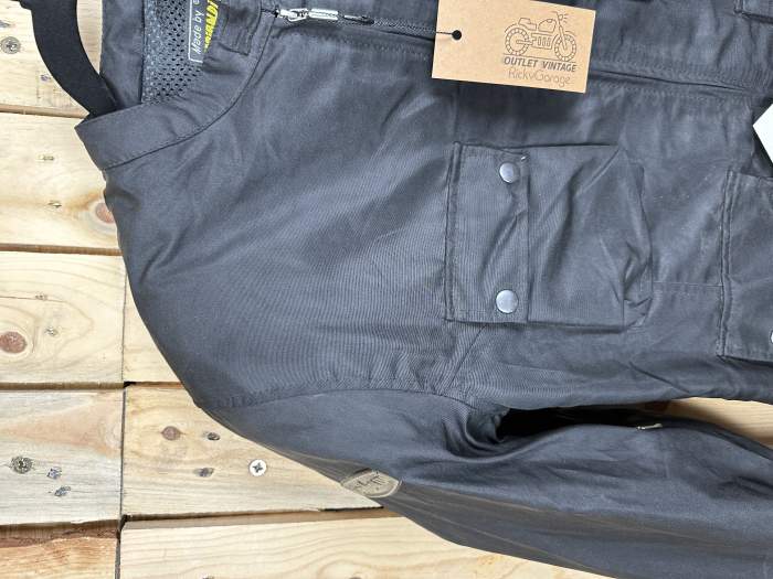 CHAQUETA T-S MOTO IMPERMEABLE GARIBALDI NEGRA 1