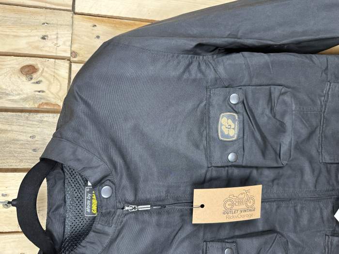 CHAQUETA T-S MOTO IMPERMEABLE GARIBALDI NEGRA 1