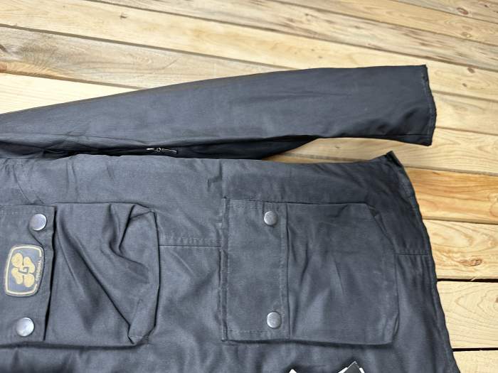 CHAQUETA T-S MOTO IMPERMEABLE GARIBALDI NEGRA 1