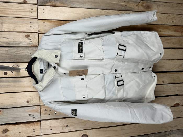 CHAQUETA T-M DE MOTO GARIBALDI CREMA