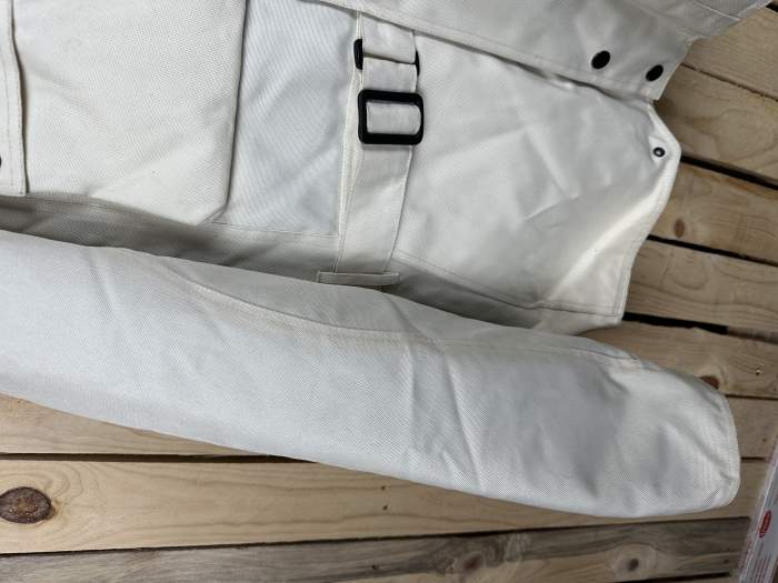 CHAQUETA T-M DE MOTO GARIBALDI CREMA