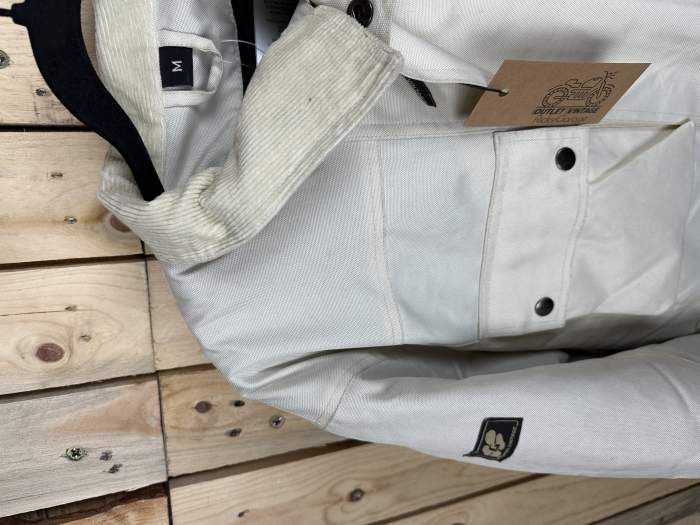 CHAQUETA T-M DE MOTO GARIBALDI CREMA