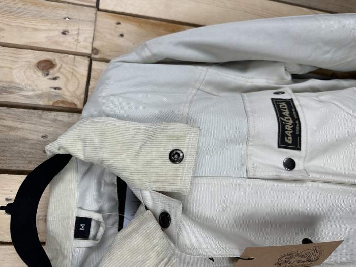 CHAQUETA T-M DE MOTO GARIBALDI CREMA