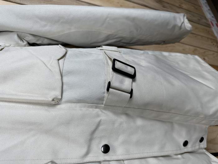 CHAQUETA T-M DE MOTO GARIBALDI CREMA